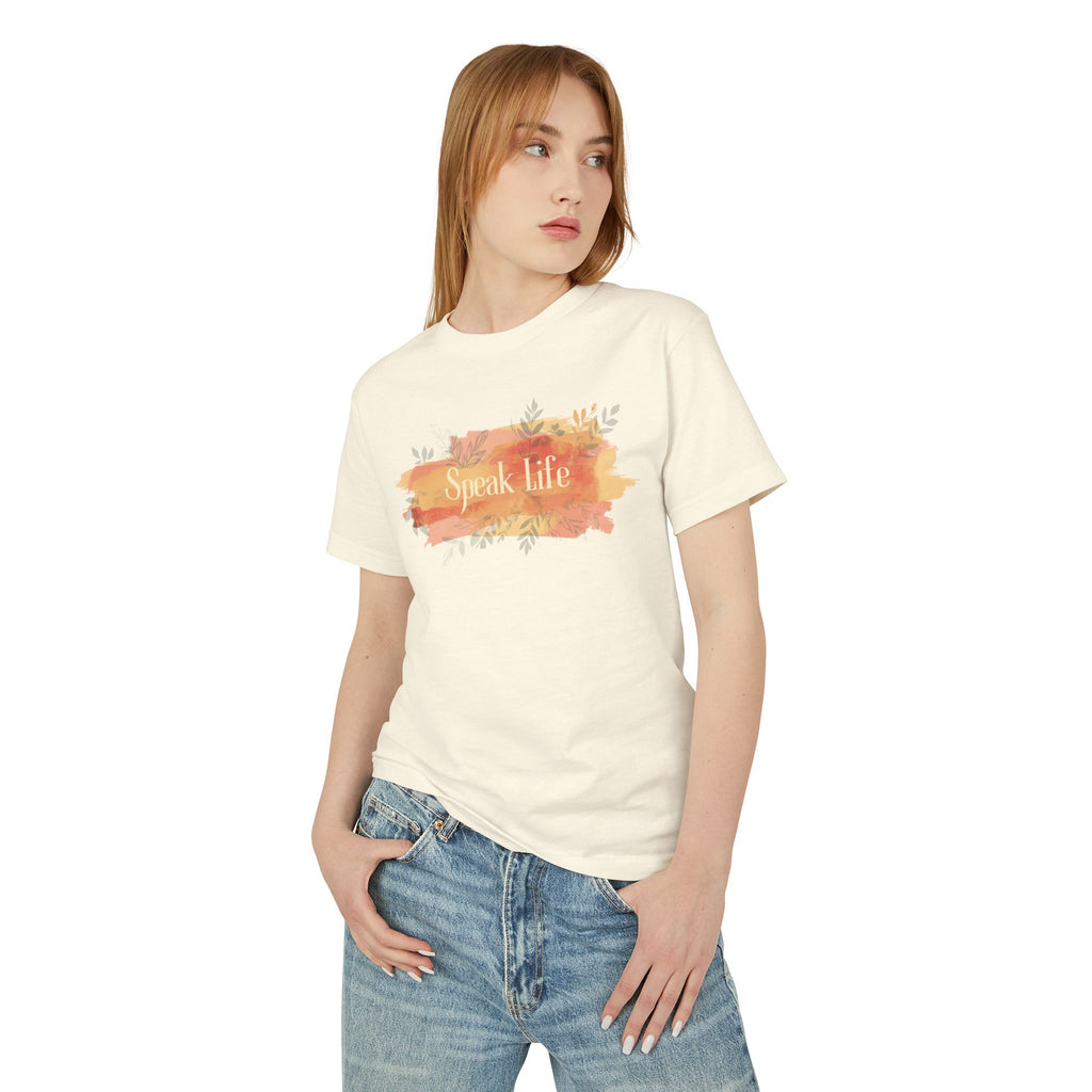 Speak Life T-Shirt — Watercolor Floral Inspirational Tee