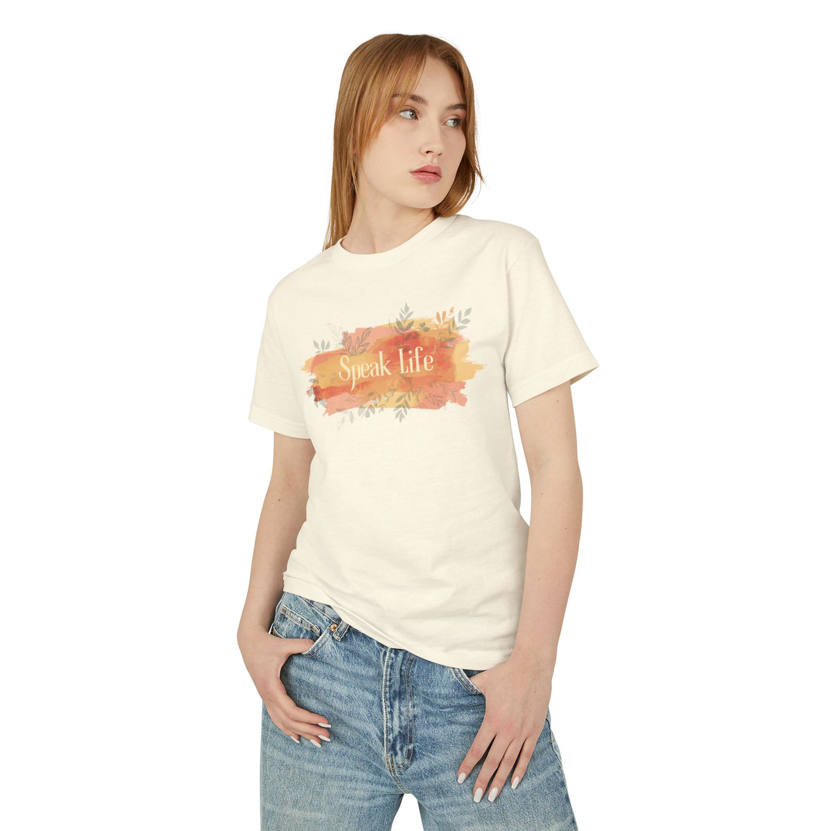 Speak Life T-Shirt — Watercolor Floral Inspirational Tee