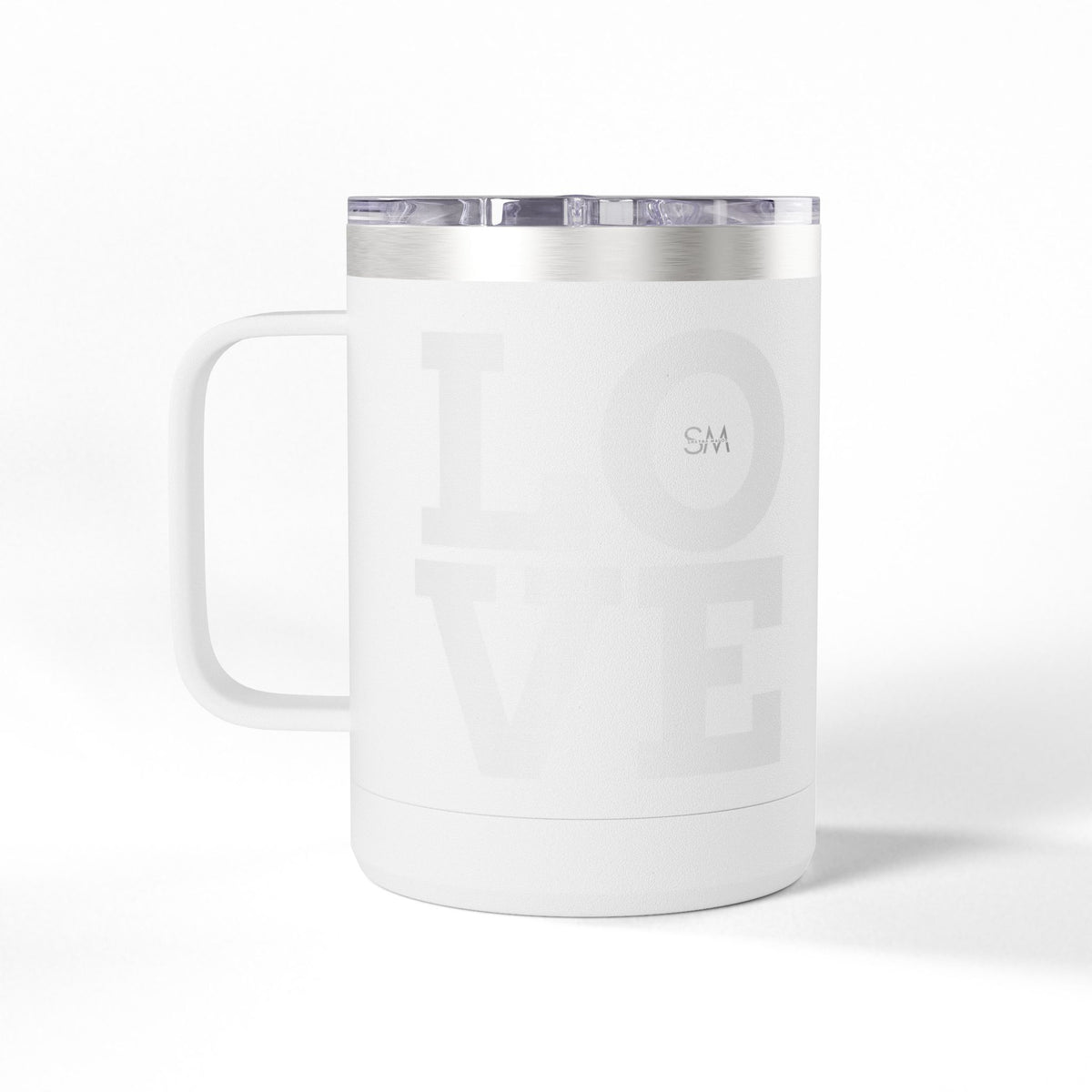 LOVE 15oz Travel Mug Tumbler — Insulated Coffee Mug