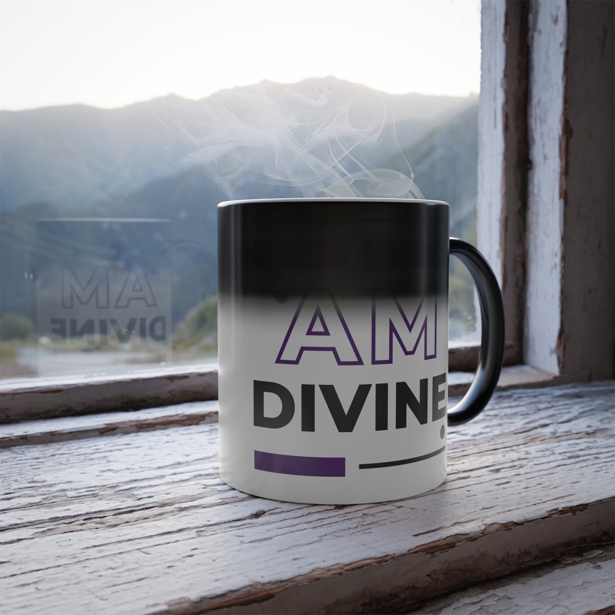 "I Am Divine" Color-Morph Mug — 11 oz