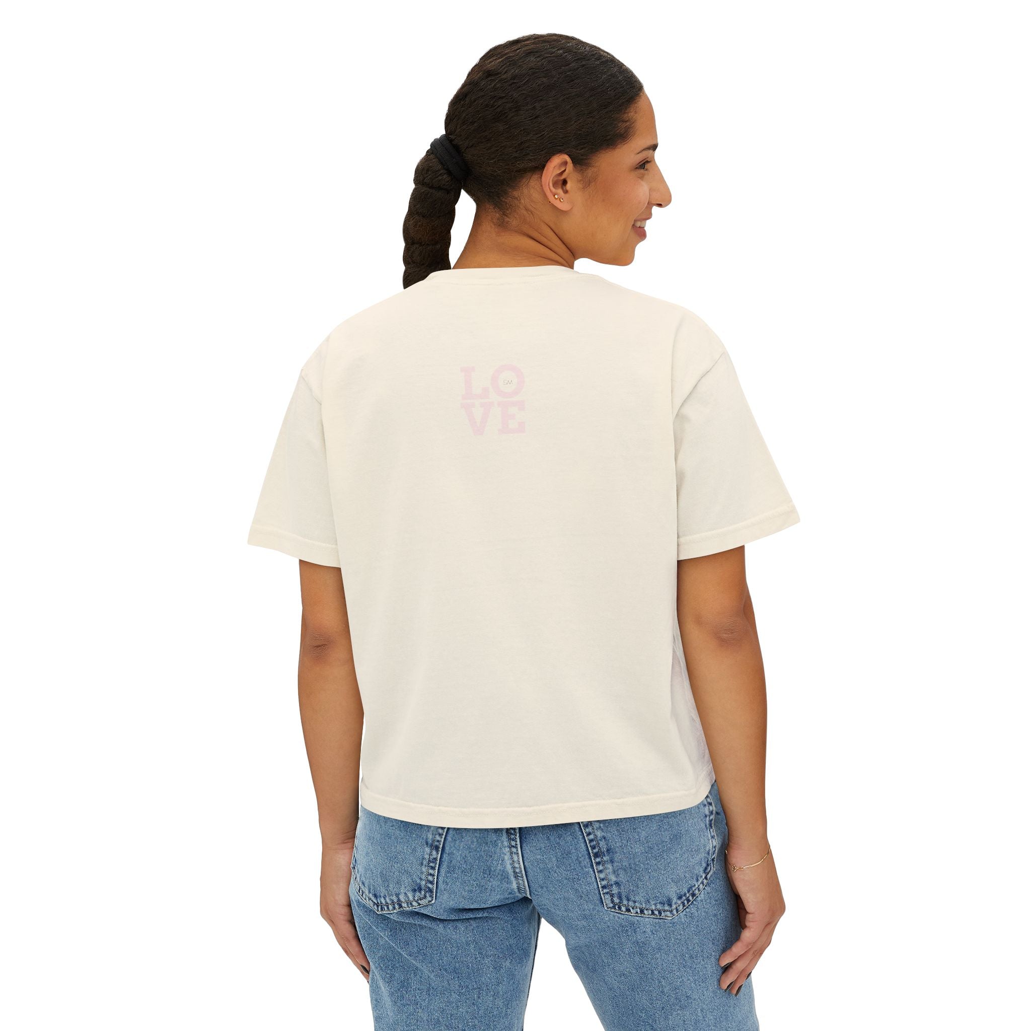 Sorry Not Sorry Boxy Tee — Women's Retro Graphic Crop T-Shirt