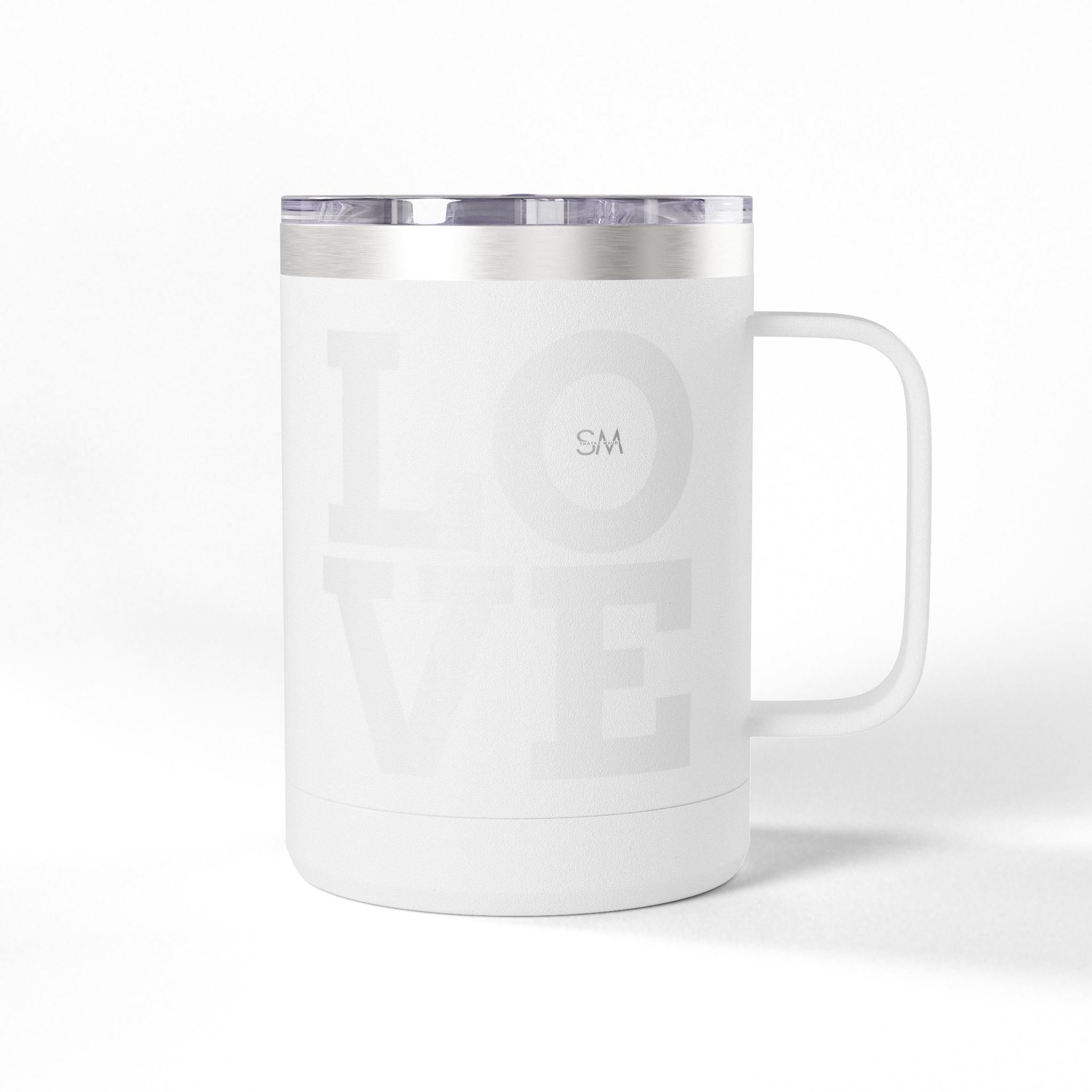 LOVE 15oz Travel Mug Tumbler — Insulated Coffee Mug