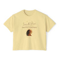 Destiny Visioned Boxy Tee — "I am in the Present, Taking Action" Inspirational Women's Crop Shirt