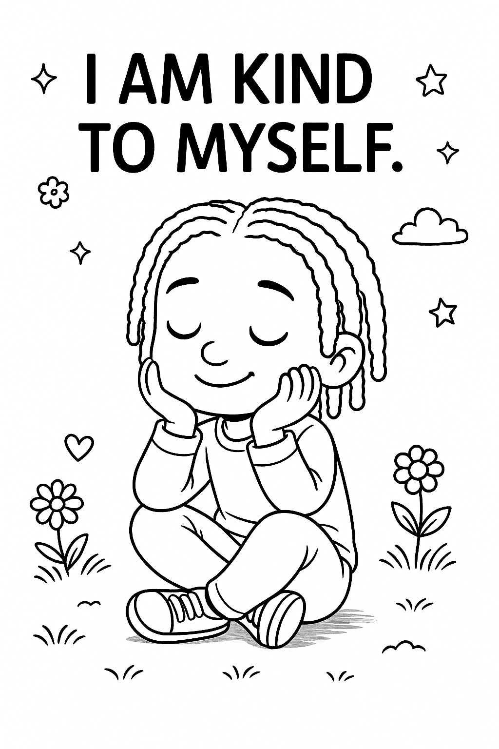 Mindset Matters: Affirmation Coloring Book for Children (Digital Download)
