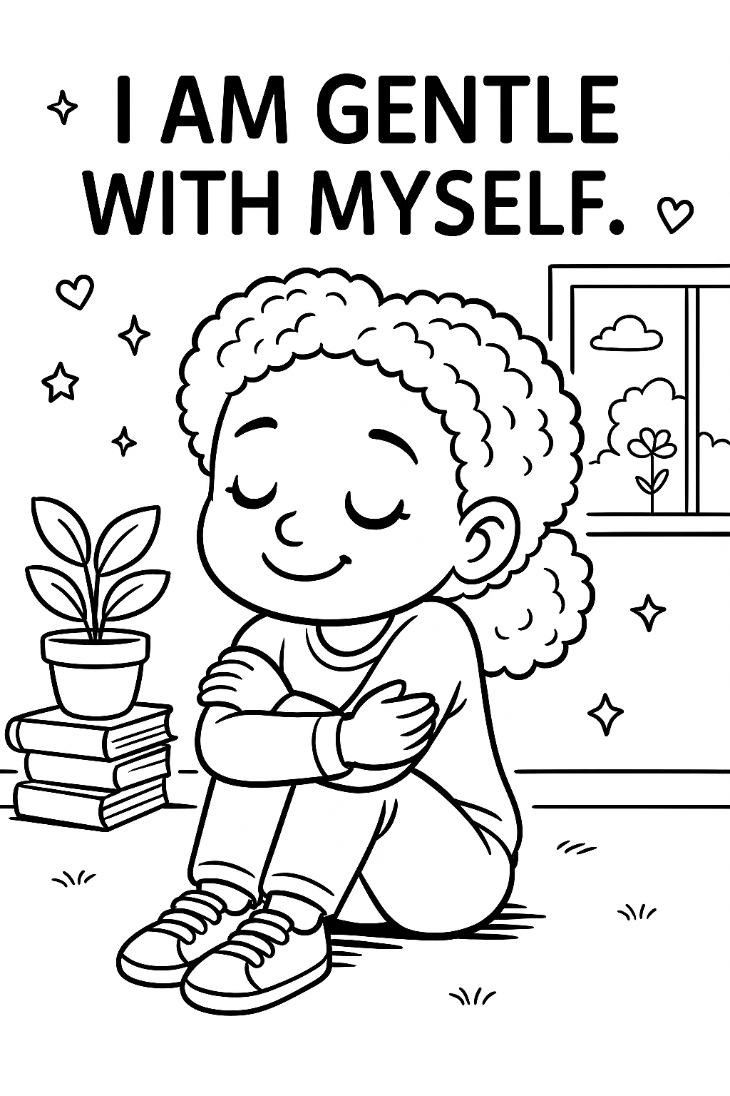 Mindset Matters: Affirmation Coloring Book for Children (Digital Download)