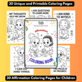 Mindset Matters: Affirmation Coloring Book for Children (Digital Download)